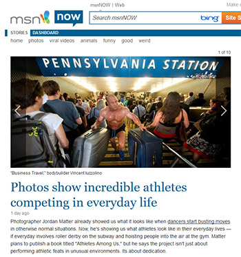 Athletes Among Us featured on MSN Now