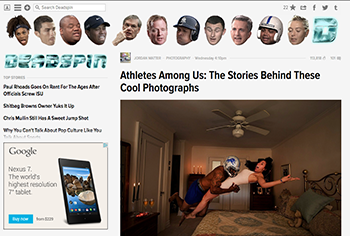 Athletes Among Us featured on Deadspin